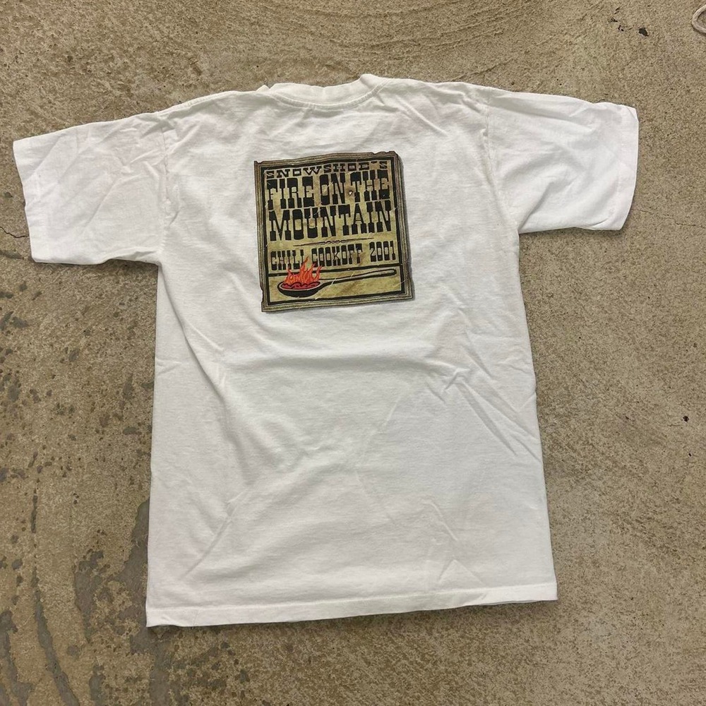 2001 Snowshoe 'Fire On The Mountain' Chili Cookoff Tee